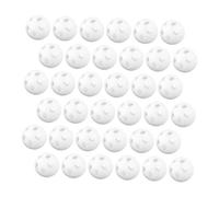 CORHAD 60pcs White Plastic Rattle Balls Inserts for DIY Plush Safe Noise Maker Bells for Newborn Sensory Craft Projects Compatible with Crochet Rattles and Doll Repairs
