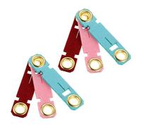 CORHAD 6pcs Bird Leg Bands for Parrots and Pigeons Soft Leather Foot Rings in Red, Pink, Blue Training Accessory for Small Birds and Budgies Outdoor Use