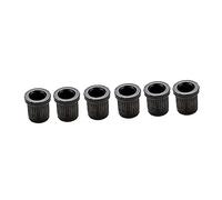 CORHAD 6pcs Black Metal Guitar String Retainers Caps Practical String Holders Not Easy to Rust Fits into The Back of The Guitar Body and Repairing