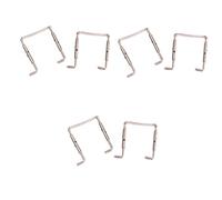 CORHAD 6pcs Chrome Violin Chinrest Clamp Replacement Parts for Violin Chinrest Screws