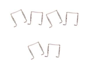 CORHAD 6pcs Chrome Violin Chinrest Clamp Replacement Parts for Violin Chinrest Screws