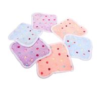 CORHAD 6pcs Cozy Guinea Pig Mats Soft Coral Fleece Hamster Cage Liners Warm Pet Bedding for Animals for Hamsters Rats and Hedgehogs Cute Dot Pattern Purple Blue Pink