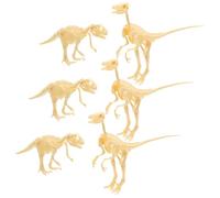 CORHAD 6pcs DIY Dinosaur Fossil Bones Assembly Kit Miniature Dinosaur Skeleton Models for Creative Play and Educational Building