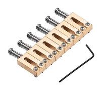 CORHAD 6pcs Electric Guitar Bridge Tremolo Bridge System Replacement Parts Double Locking System Locked Saddles