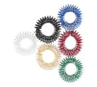 CORHAD 6Pcs Finger Massage Acupressure Stress Reducer Hand Set, Multi-Color Spring Finger Massager for Sensory Relaxation and Anxiety in Adults