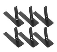 CORHAD 6pcs Foldable Phone Kick Stand with Adhesive Backing, Ultra-thin Stainless Steel Portable Phone Stand for Hands-free Viewing on Airplane Trays and Bedside Tables
