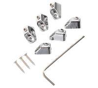 CORHAD 6pcs Guitar Headless String Lock Retainer Metal Secure Replacement Nuts for Electric Guitar DIY Repair Upgrade