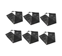 CORHAD 6pcs Hanging Bird Feeding Mesh Bags Non-leak Polyester Net Pouch Outdoor Finch Food Container for Wild Birds