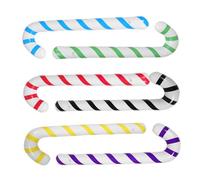 CORHAD 6pcs Inflatable Candy Cane Decorations Blow Up Christmas Balloons for Outdoor Parties Weddings Birthdays Festive Photo Props and Retail Displays