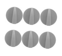CORHAD 6pcs Kitchen Stove Control Knobs Replacement Buttons for Dollhouse Appliances Plastic Pretend Play Gas Heater Accessories Easy Installation Roleplaying Educational Use