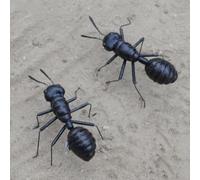 CORHAD 6pcs Large Fake Ant Sculpture Set, Realistic Plastic Ant Figurines for Garden, Balcony, Lawn Outdoor Decor, Insect Models and Desktop Ornaments for Home and Patio