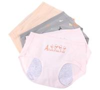 CORHAD 6pcs Leakproof Period Pants for Women, Cotton Washable Comfortable Underwear Lengthened and Thickened Design, Mid Waist Sanitary Knickers for Heavy Flow