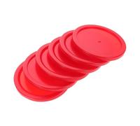 CORHAD 6pcs Replacement Ice Hockey Pucks Plastic Table Game Accessories Smooth Slide for All Ages Desktop Hockey Table Supplies