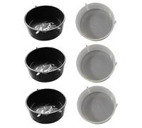 CORHAD 6pcs Reptile Feeding Bowls Water Feeder Tanks for Spiders Lizards and Reptiles Easy to Clean and Install Compact Design