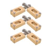 CORHAD 6pcs round Hole Saddle Pins Solid Brass Electric Guitar Bridge Saddles Replacement Guitar Hardware Parts for Tailpiece Bridge