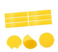 CORHAD 6Pcs Sports Training Carpet Markers PVC Flat Floor Spot Markers for Football Soccer Basketball Agility Drills Lightweight Yellow Rectangular