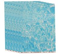 CORHAD 6pcs Water Grain Wall Decals for Architectural Model Sand Table, Adhesive Realistic Ocean Pattern Stickers for Micro Landscape Decoration in Blue Ocean Color