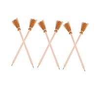 CORHAD 6pcs Witch Broom Pencils for Broom Shaped Writing Instruments for Boys and Girls and Party Favors for Crafting and Classroom Supplies