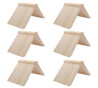 CORHAD 6pcs Wood Pigeon Perch Stand - Parrot Training Rack - Parrot Perch Stand - Baby Chicks Roosting Bars for Coop - Pigeon Accessories