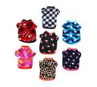 CORHAD 7pcs Adorable Dog Hoodie for Warmth Stylish Pet Costume for Outdoor Activities Cozy Fleece Material for Cold Days and Parties