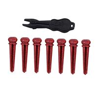 CORHAD 7pcs Guitar Bridge Wood String Nails Pin String Studs Guitar Accessories Bridge Pins