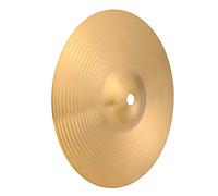 CORHAD 8-inch Brass Drum Cymbal Set, Crash Ride Hi-hat Cymbals for Beginner Percussion Players, Golden Yellow Brass Jazz Drum Accessories for Practice and Performance