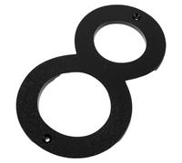 CORHAD 8 Inch Modern House Number Address Number Plaque Abs Material Black Stylish Minimalist Design Easily Visible from A Distance for Exterior Decor Community Use