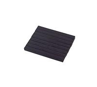CORHAD 8-Piece Rubber Soft Set 62x6x5mm Bar for Electric Guitar Humbucker Pickup Black