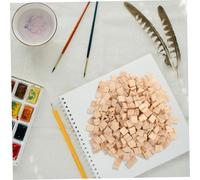 CORHAD 800pcs Unfinished Natural Wood Tiles for DIY Craft Painting Engraving Carving Decoration Blank Wooden Letter Tiles for Spelling Learning Rustic Wooden Slices for Creative Projects