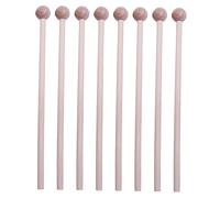 CORHAD 8pcs Mallets Percussion Sticks Durable Natural Wood Hammers for Enhance Musical Talent Rhythm Skills Beat Toy and Musical Instrument Accessories