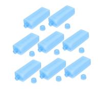 CORHAD 8pcs Mini Ice Crystal Boxes Reusable Freezer Packs for Air Cooler Cooling Enhancer Lunch Freezer Blocks for Camping Picnic Shipping Fishing Consistent Cooling and Refreshing