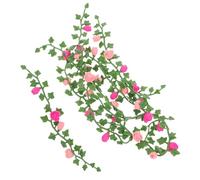 CORHAD 8pcs Miniature Flower Vines for Dollhouse Micro Landscape Artificial Mini Plants with Flowers for Fairy Garden DIY Mini Decorations for Outdoor Garden Scene and Architecture