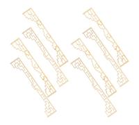 CORHAD 8pcs Miniature Japanese Dollhouse Screen Divider Set, Wooden Tiny House Doors and Panels for Dollhouse Decor, Mini Room Divider Accessories for Mini Houses and Furniture