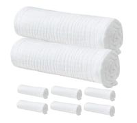 CORHAD 8pcs Muslin Burp Cloths Cotton Washcloths Soft Absorbent Cloth Diapers for Newborns White Reusable Wash