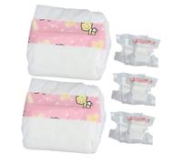 CORHAD 8pcs Newborn Doll Diapers Underwear Mini Doll Cloth Pretend Play Accessories Material Educational Simulation for Tiny Dollhouse Pretend Parenting