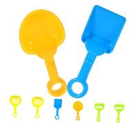 CORHAD 8Pcs Portable Beach Sand Dig Lightweight Plastic for Beach Sandbox and Water Play Fun Sand Pit Tools for Boys and Random Colors