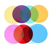 CORHAD 8pcs Self Adhesive Gel Filters Made of Pet Material to Reduce Fading and Frequent Changes, for Stage and Living Room Warm Light Colour Correction