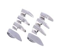 CORHAD 8pcs Stainless Steel Guitar Thumb and Index Finger Picks Ergonomic Metal Plectrums for Electric Guitar Bass Ukulele Banjo Acoustic Strings Comfortable Fit for Music Lovers