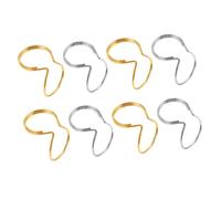 CORHAD 8pcs Thumb Guitar Picks Set Metal Finger Picks for Acoustic and Bass Guitars, Includes 4 Gold and 4 Silver, Suitable for Fingerstyle Playing and Music Instrument Accessories