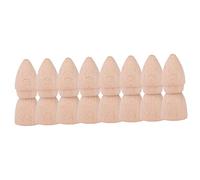 CORHAD 8pcs Wooden Blank Peg Dolls Unfinished DIY Wooden Doll Craft Kit Smooth Surfaces for Home Decoration and Hand Painted Crafts Suitable for Children and Students