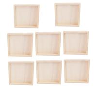 CORHAD 8pcs Wooden Puzzle Storage Trays Stackable Block Cube Sorter for Montessori Learning Fine Motor Skill Development and Art Craft Organization