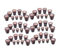 CORHAD 90pcs Resin Mini Coffee Cups Set for Dollhouse Kitchen Accessories Childfriendly Latte Art Mugs Scale for Micro Landscape Party Decor and DIY Food Tableware