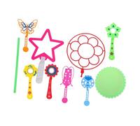 CORHAD 9pcs Colorful Bubble Wand Set for Adults Safe Outdoor Bubble Maker with Various Shapes Lightweight Fun for Backyard Park Beach Birthday Activities
