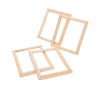 CORHAD 9pcs Scale Miniature Wooden Photo Frames for Dollhouse DIY Decoration Vintage Tiny Picture Frames for Wall Art Mini Dollhouse Furniture Accessories for Creative Home Decor and