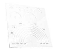CORHAD Acrylic Quilting Ruler with Clear Semicircle Patchwork Template Digital Marked Sewing Guide for Precise Fabric Cutting Lightweight and Use Quilting Tool for DIY and Beginners