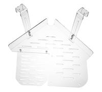 CORHAD Acrylic Turtle Basking Terrace with Hanging Design Reptile Resting Platform for Tortoise Breeding Smooth Surface Floating Turtle Ramp for Aquarium and Terrarium Use