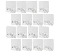 CORHAD Adhesive Plug Hooks 30pcs Plastic Wall Mounted Utility Hooks