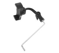 CORHAD Adjustable Alto Saxophone Phone Mount with Black Abs and Stainless Steel Material, Wide Compatibility Phone Clip Saxophone Lyre Mount for Musical Performances and Learning