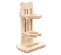 CORHAD Adjustable Bamboo Waterer Holder for Small Pets Secure Hamster Bottle Rack and Rabbit Bottle Stand Comfortable Drinking Position for Chinchilla and Mice Reliable Cage Mount for