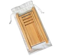 CORHAD Adjustable Folding Wooden Guitar Stool with Carry Bag, Portable Classical Guitar Footrest Stand, Height Adjustable Solid Wood Footstool for Musicians and Players